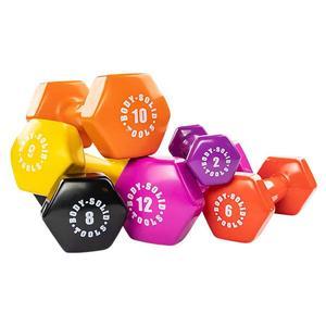 Body-Solid Tools Vinyl Dumbbells 1-15 lb.