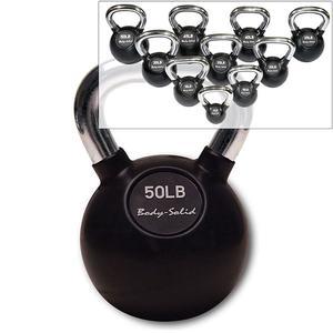 Premium Kettlebells with Chrome Handles 5-80 Pounds (KBC)