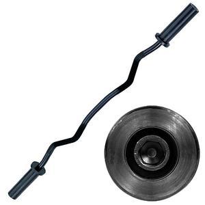 Body-Solid Olympic Curl Bar, Black