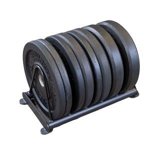 160 lb. Premium Bumper Plate Set with Rack