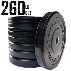 260 lb. Chicago Extreme Bumper Plate Set 