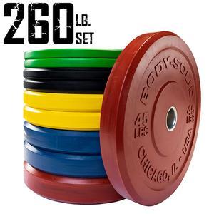 260 lb. Chicago Extreme Color Bumper Plate Set  