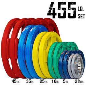 455 lb. Color Grip Olympic Plate Set (ORCT455)