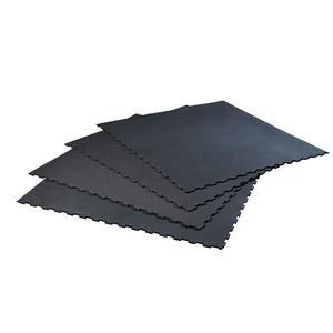 Home Gym Mat 8ft x 8ft x 9mm Rubber Interlocking Tile Mat  (RFHU79)