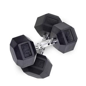 Rubber Coat Hex Dumbbells 3-120 lbs. (SDR)