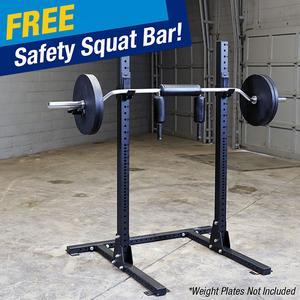 Pro ClubLine Squat Rack, with FREE Safety Squat Bar