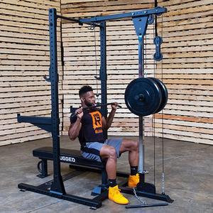 Rugged Half Rack with Lat